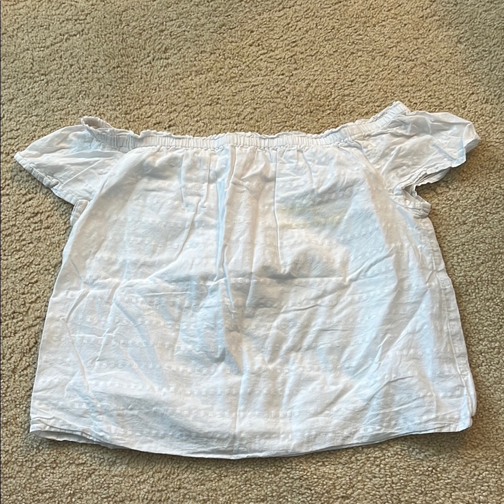 White Off-Shoulder Blouse - Vineyard Vines
